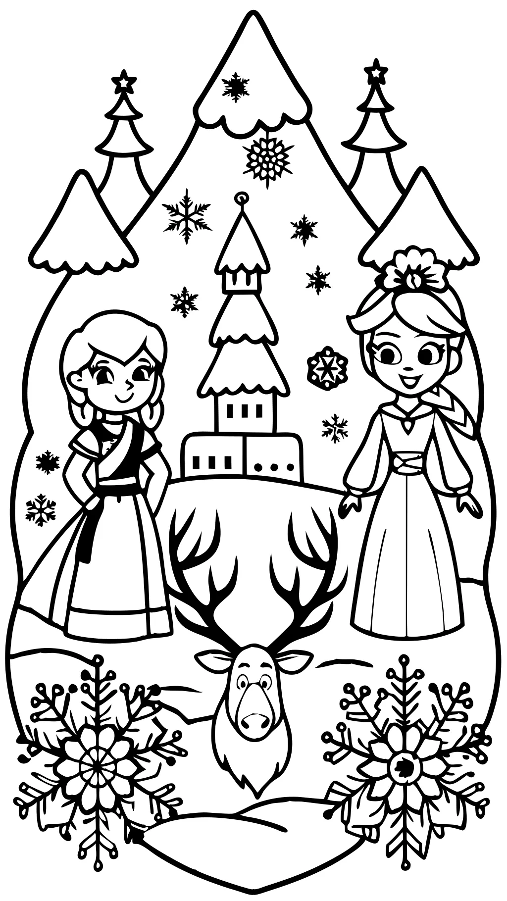 coloring page frozen